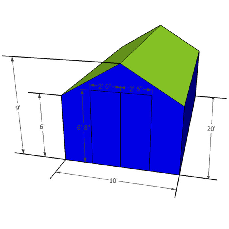 E-Z Frames Storage Shed Kit