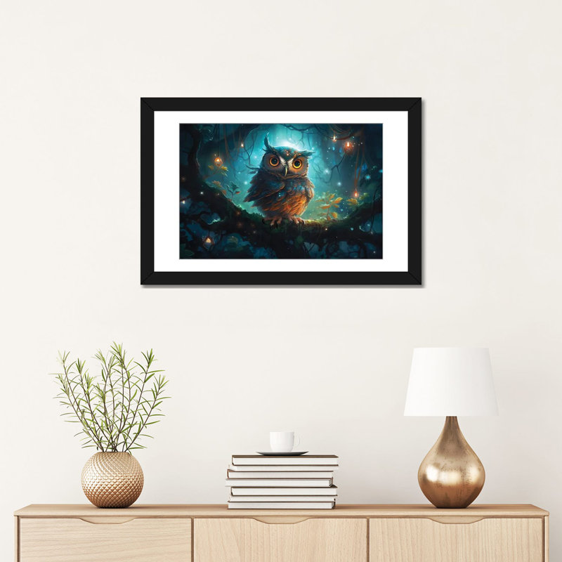 Cosmo, 16" H x 24" W x 1" D, Black Open Corner Frame Paper