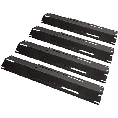Quickflame 4-Pack Adjustable Porcelain Steel Heat Plates, Heat Tent, Flavorizer Bar For Gas Grills