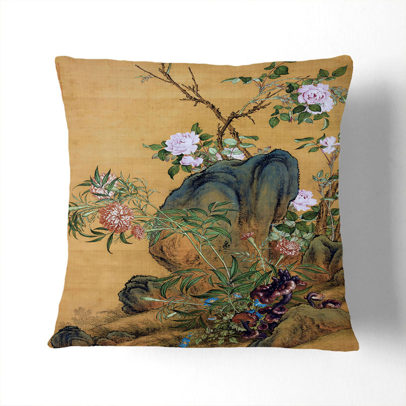 Square Throw Cushion, 40cm H x 40cm W x 15cm D, Black