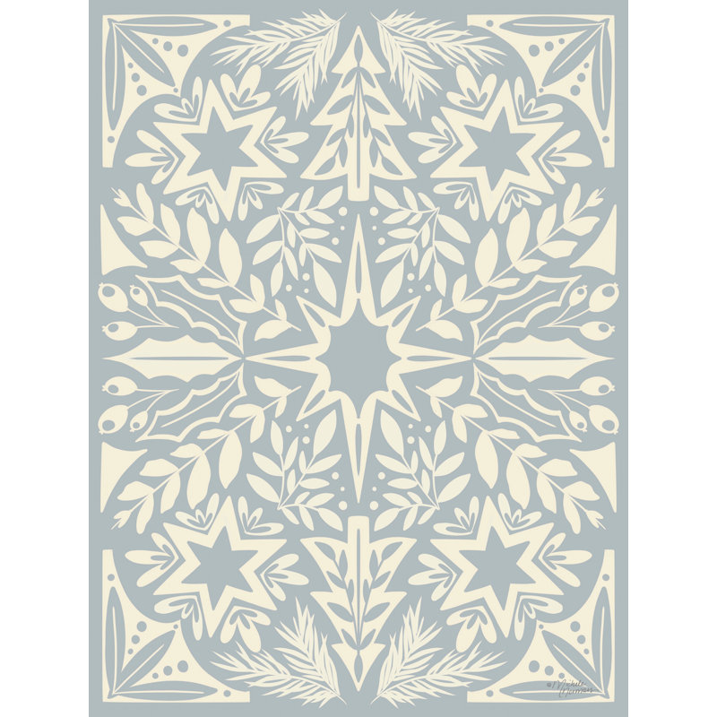 «Jalmi Scandinavian Winter Blue on Canvas» par Michele Norman, reproduction, H 18 po x l 12 po