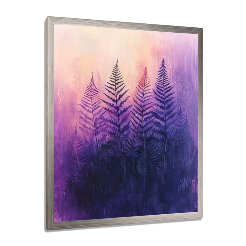 Corian - impressions sur toile florales, H 44 po x l 34 po, Reproduction encadrée d'une seule photo, Argent argent