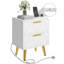 40cm W Metal Bedside Table