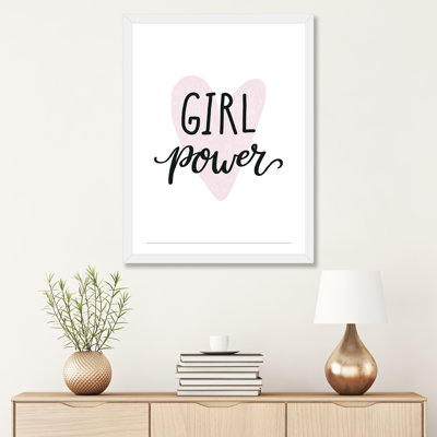 Girl Power - impression d'art textuel