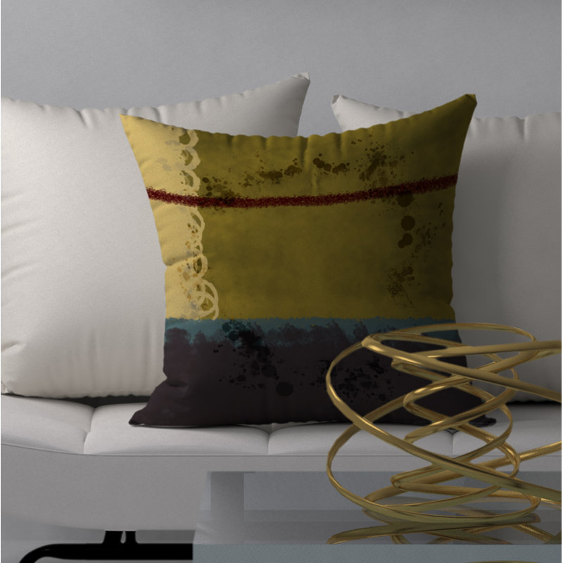 Housse de coussin carrée impeccable et insert, H 18 po x l 18 po