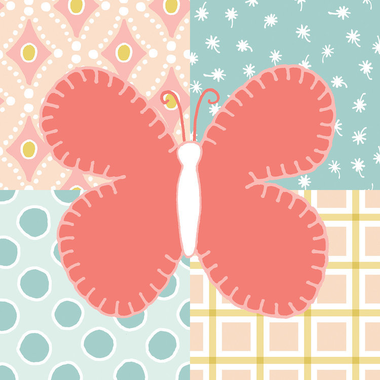 Art sur toile baby quilt iii, H 12 po x l 12 po x P 0,75 po
