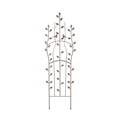 Feuille de métal et treillis d'oiseaux