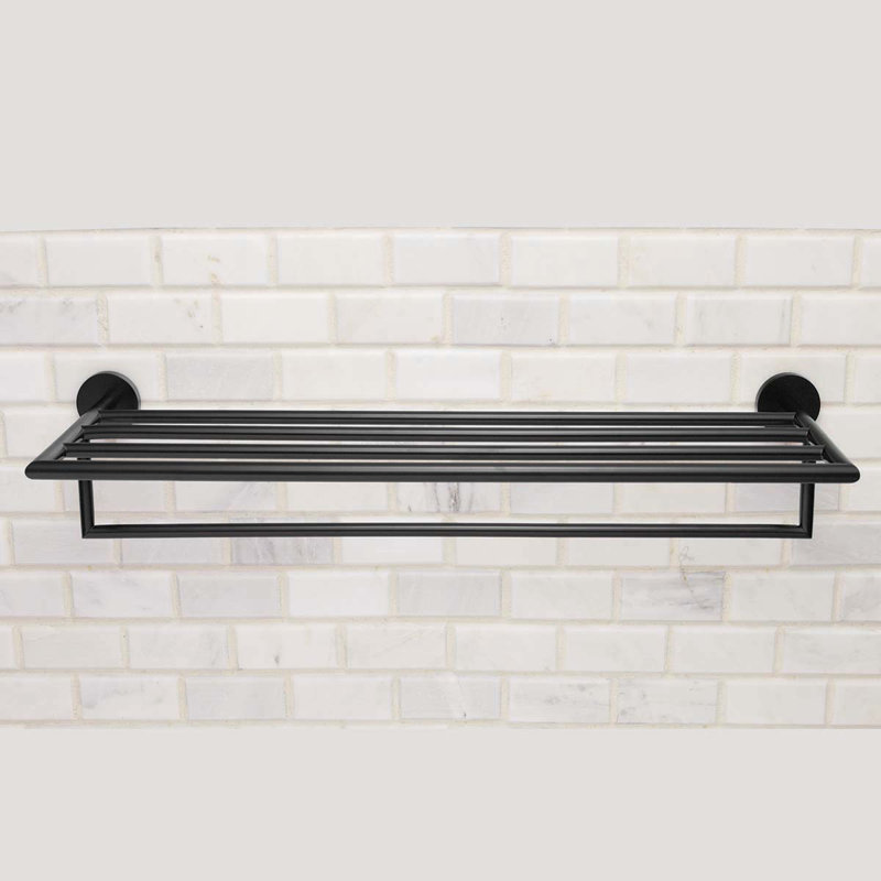 Porte-serviettes mural Neo, Noir mat