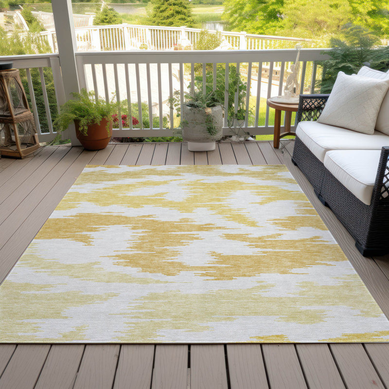Tapis d'entrée / extérieur antidérapant Ceajay, Rectangle 8' x 10'