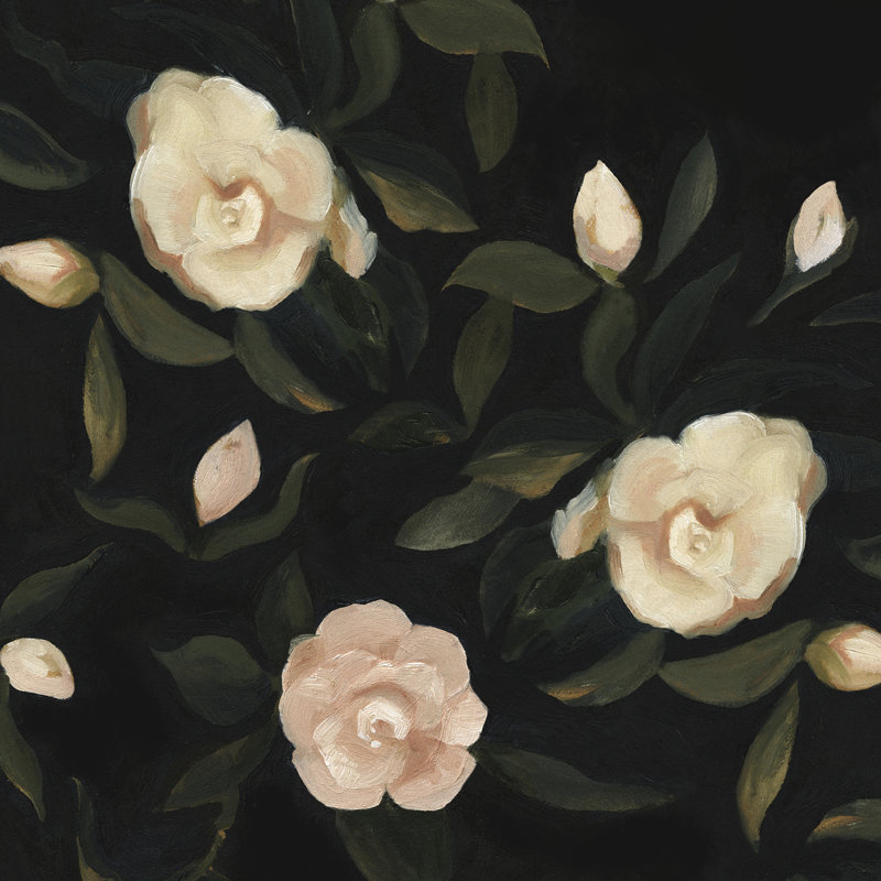 Evening Gardenias I - Wrapped Canvas Print, 51cm H x 51cm W