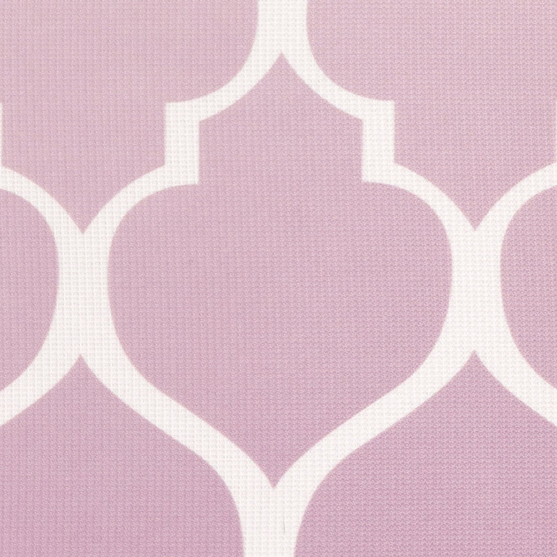 Ombre Pattern Fabric Shower Curtain, Quatrefoil Purple