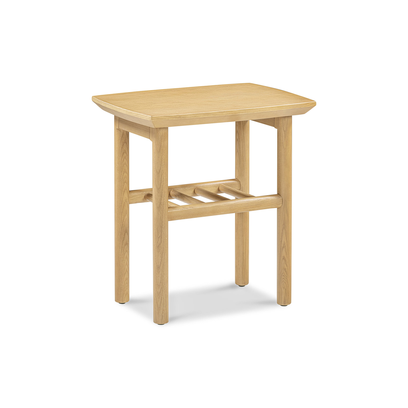 Pope 20" Walnut End Table, Natural Oak