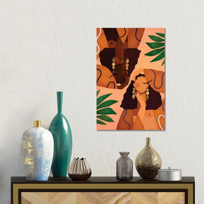 Jungle Girls - Giclée sur toile tendue avec châssis