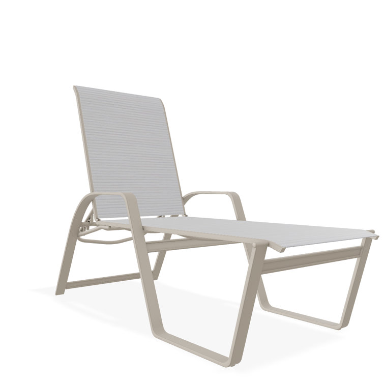 Holna Outdoor Rust-Resistant Metal Chaise Lounge