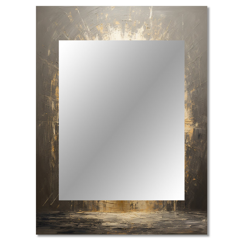 Zen Meditation Position - Meditation Unique Wall Mirror, Traditional Mirror, Printed Metal Art, 40" x 30"