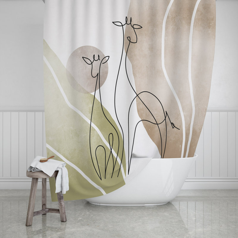 Ceola Shower Curtain, 93" H x 70" W