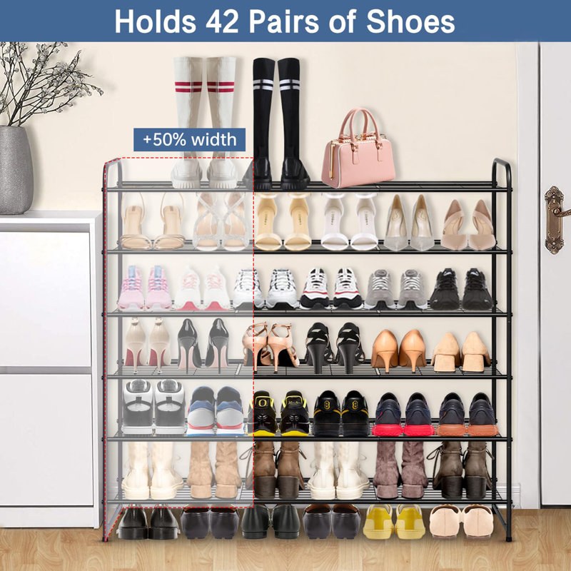 Range-chaussures 42 paires, Noir