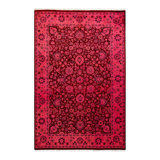Fine Vibrance One-of-a-Kind 4'2" X 6'4" Hand Knotted Area Rug