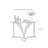 Semi-Circle Solid Wood Console Table-109006879