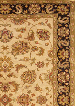 Tapis ivoire / noir Signature Legacy M086, 6 pi x 9 pi