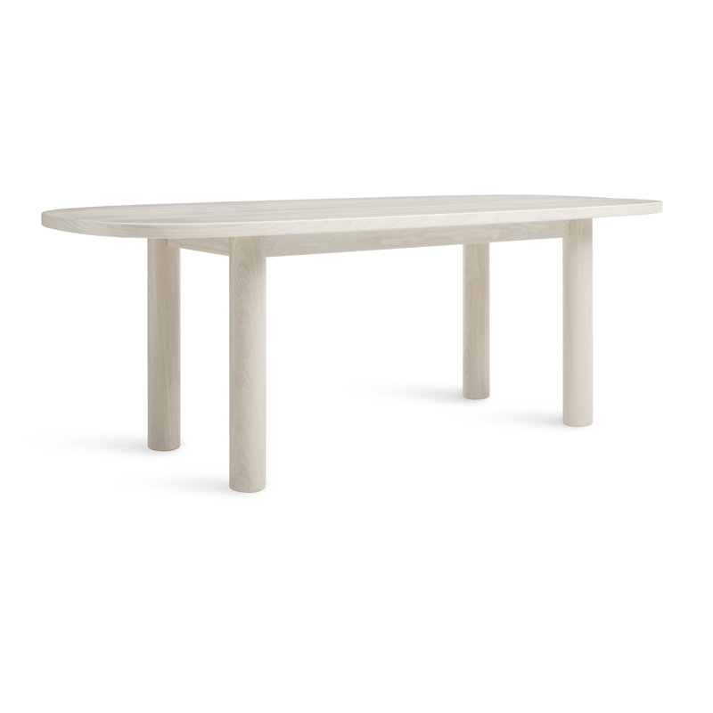 Table de salle à manger Good Times, Frêne blanc délavé, L 45 po x L 100 po