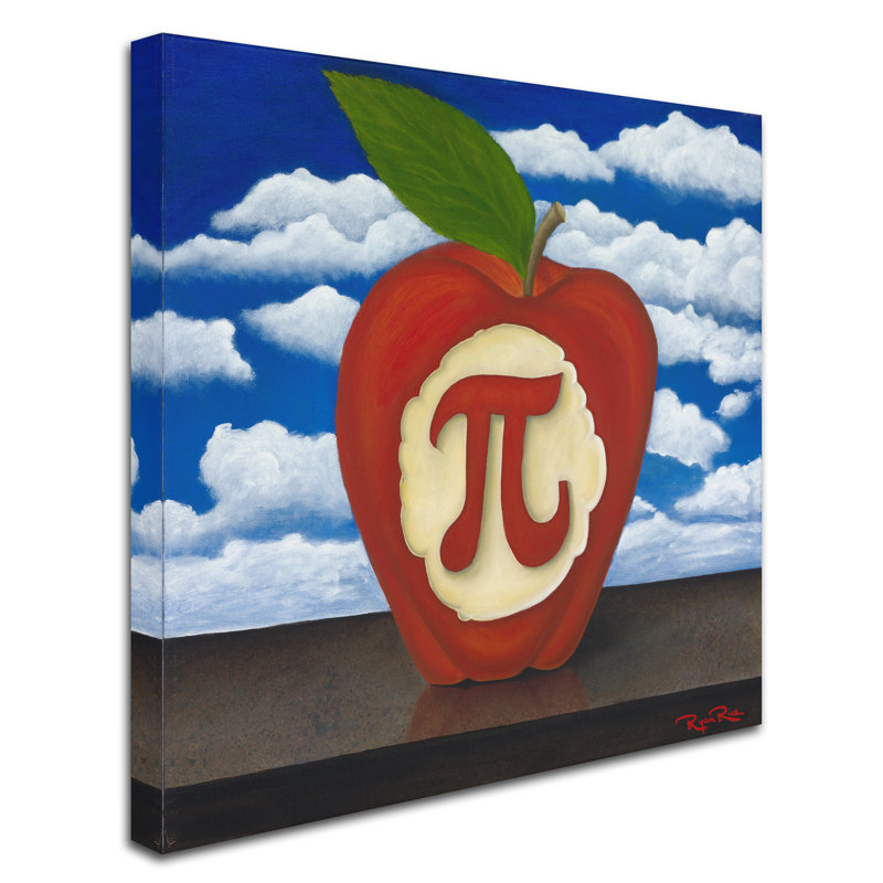 Sarnia 'Apple Pi' Print on Wrapped Canvas, 35" H x 35" W