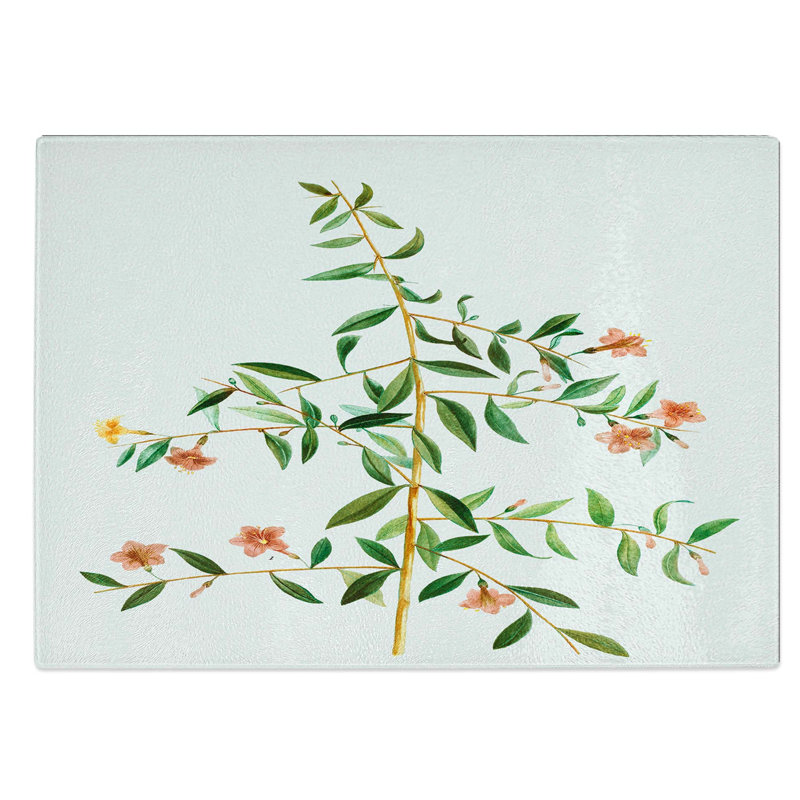 Glass Goji Berry Tree Flowers by Pierre-Joseph Redoute Chopping Board, 39 cm W x 28.5 cm L