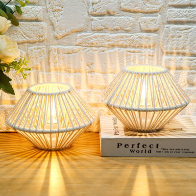 Cotton Rope Desk Lamp Set