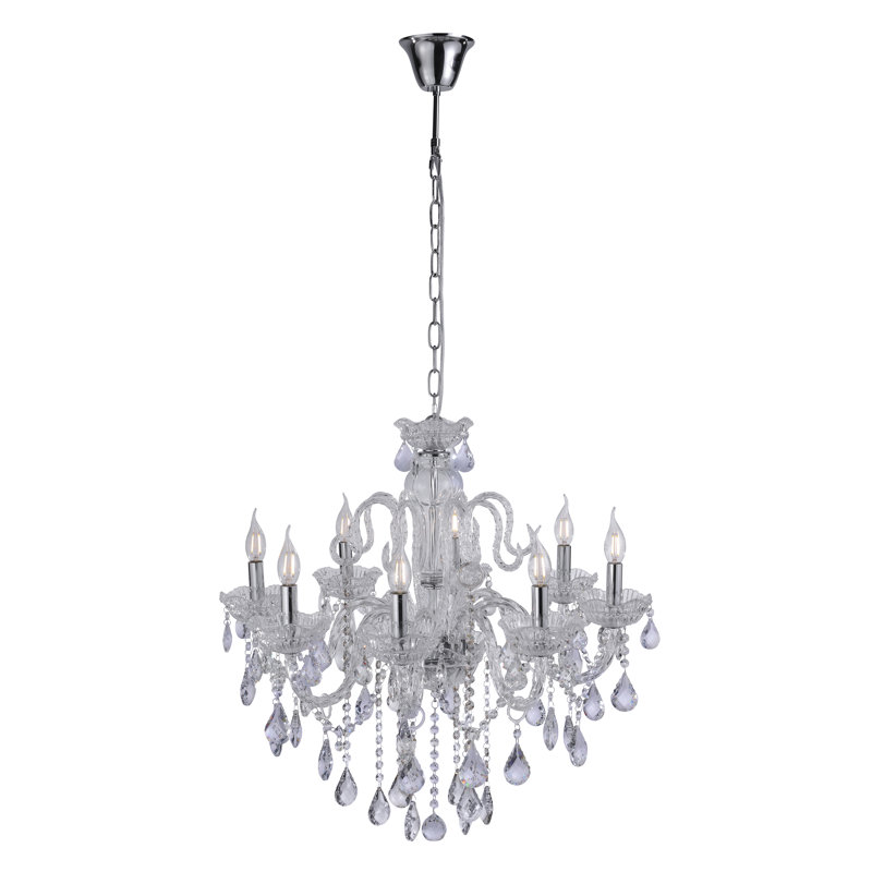 Debden 8 - Light Chandelier, Transparent