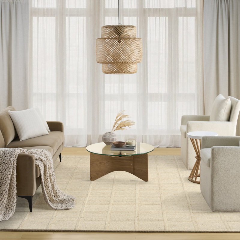 Tapis d'intérieur moderne sable 8 pi 6 po x 11 pi 6 po DKNY, Rectangle 8 pi 6 po x 11 pi 6 po
