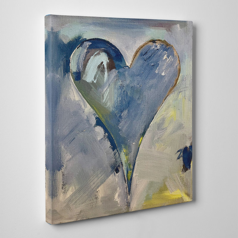 "Aidé Thom" par Salvatore Principe - peinture sur toile tendue, H 40 po x l 30 po x P 1,5 po