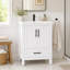 Ensemble de meuble-lavabo sur pied simple 24 po avec lavabo en céramique blanc, contreplaqué de bois franc, portes à fermeture douce et rangement réglable intérieur-2129112188-2129112186