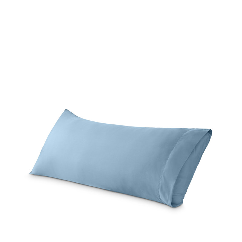 Fermeture de l'enveloppe du coussin en microfibre, Bleu clair
