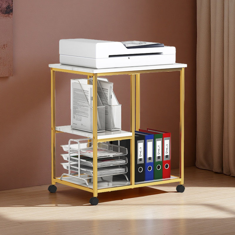 Chariot à tablettes à 3 niveaux pour le rangement et l'organisation de la maison, chariot de rangement utilitaire
