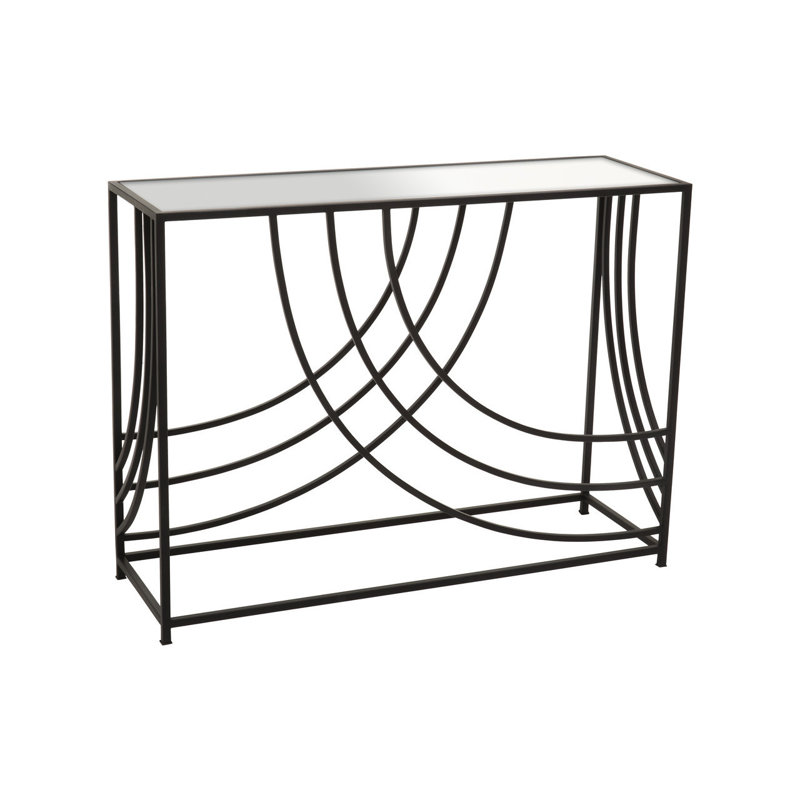 Hesham 101cm Glass Top Console Table