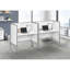 Bureau de bureau, bureau, travail, qualité commerciale, stratifié, métal, contemporain, moderne-2010170802