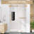 56" - 60'' W X 60'' H Single Sliding Frameless Tub Door Matte Black Shower Screen Bypass Alcove Bath Shower Door with Clear Tempered Glass