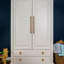 Poignées d'armoire en alliage de zinc antique en laiton, poignées centrales rétro de 5 pouces （128 mm Cabinet pour tiroir, armoire, armoire, commode - paquet de 6