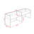 Mitsue Rectangle 2 Person Cubicle with Cable Management
