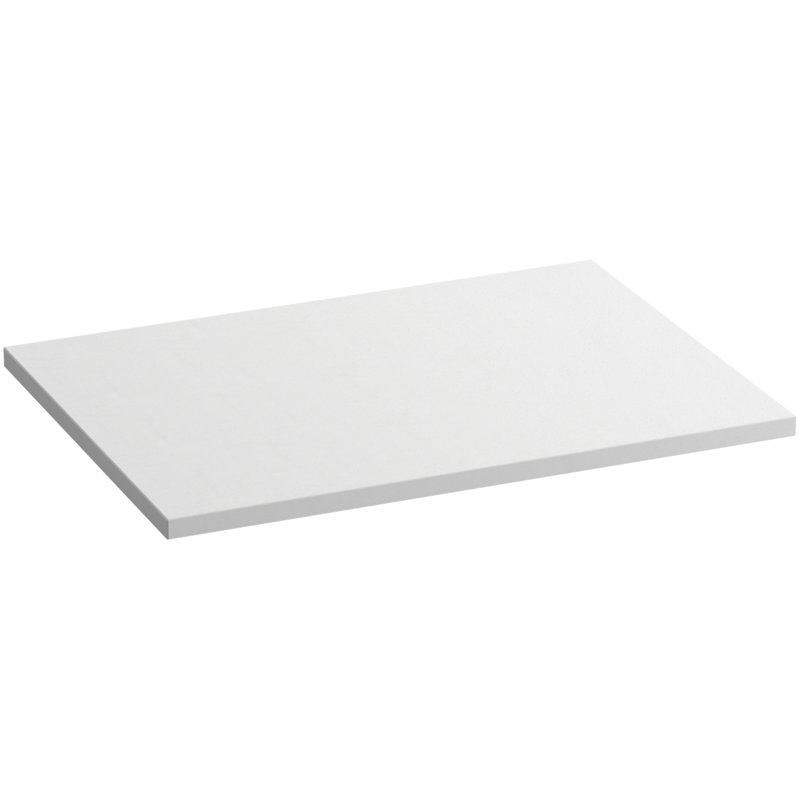 Solid/Expressions 31" Single Bathroom Vanity Top, White Expressions