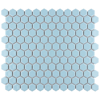 Hudson 1" x 1" Porcelain Honeycomb Mosaic Wall & Floor Tile