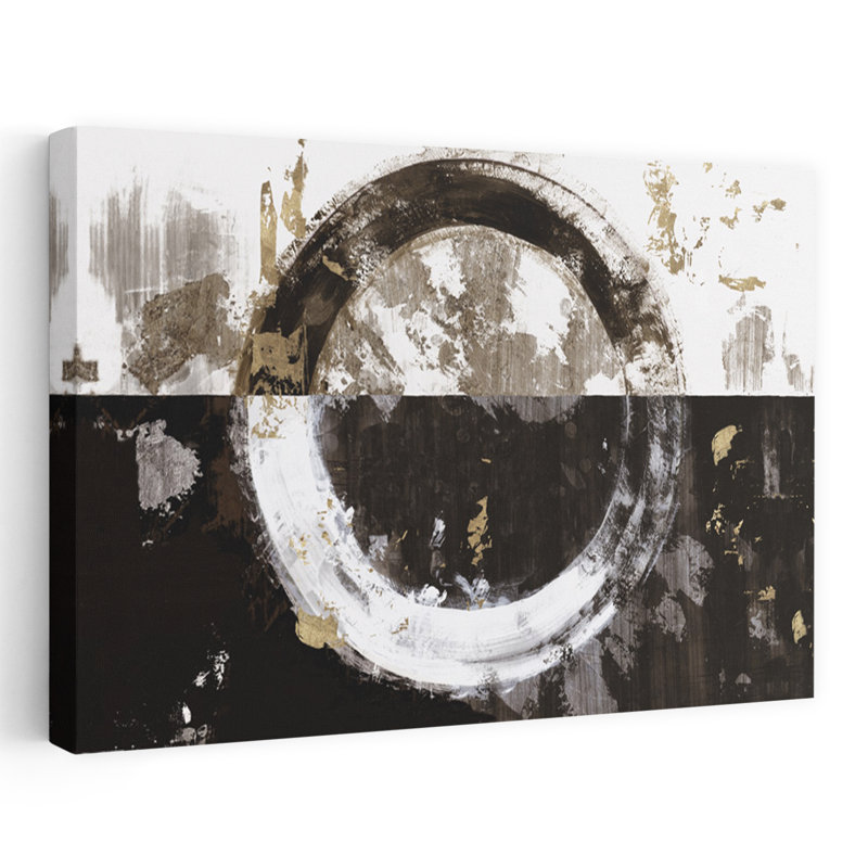 «Evoke II», art géométrique abstrait et audacieux, H 16 po x l 24 po