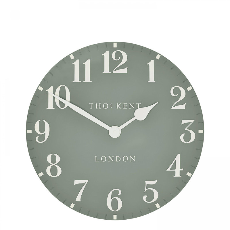 Arabic Wall Clock, 30cm H x 30cm W x 5cm D, Seagrass
