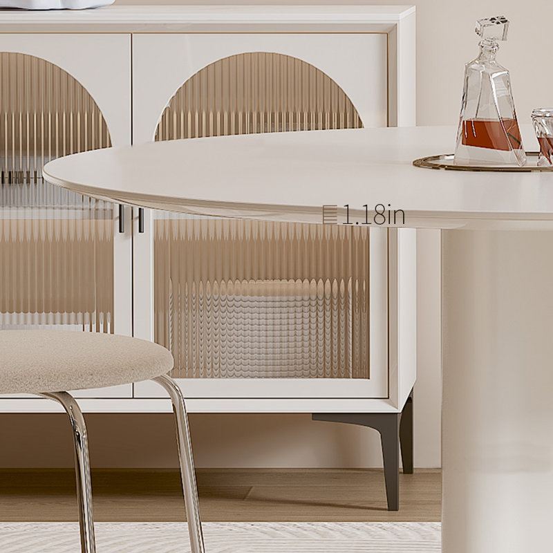 Mayhall, H 29,53 po x L 47,24 po x l 47,24 po, Blanc, Noir