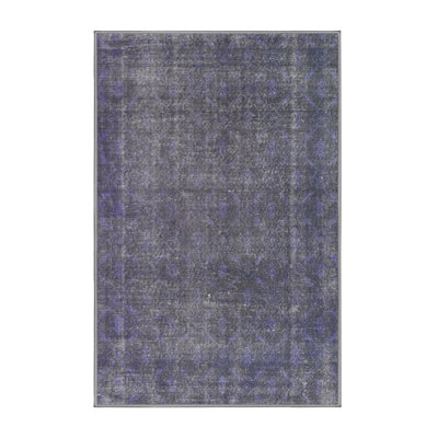 Tapis de zone bleu ardoise contemporaine