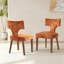 Ensemble de chaises de salle à manger de style Mid-Century 20,47 po en chenille-119691778