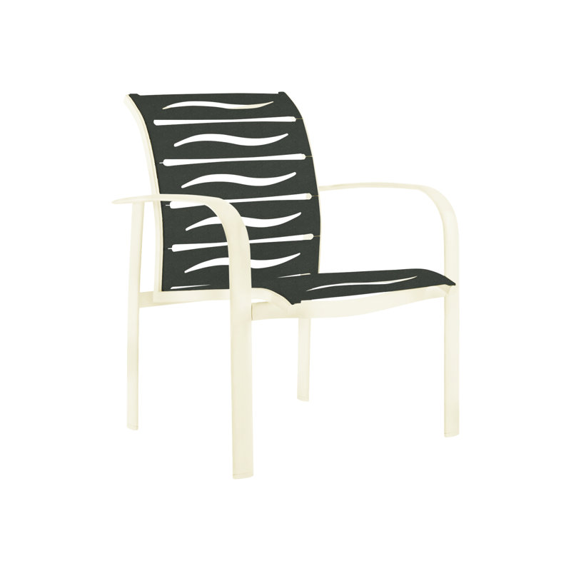 Laguna Beach Outdoor Dining Armchair, Snow, Mocha