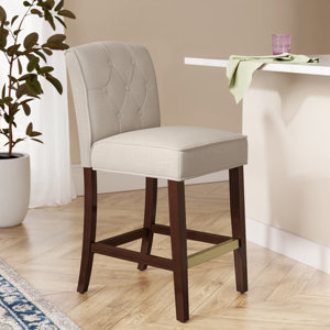 Horton Button Tufted Counter Stool