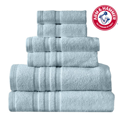 Arm & Hammer Performance Towel Set - 2 Bath Towels / 2 Hand Towels / 2 Washcloths