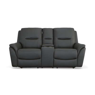 Fallon Power Reclining Loveseat With Console, Power Headrests -  Flexsteel, 1502-64PH-943-00